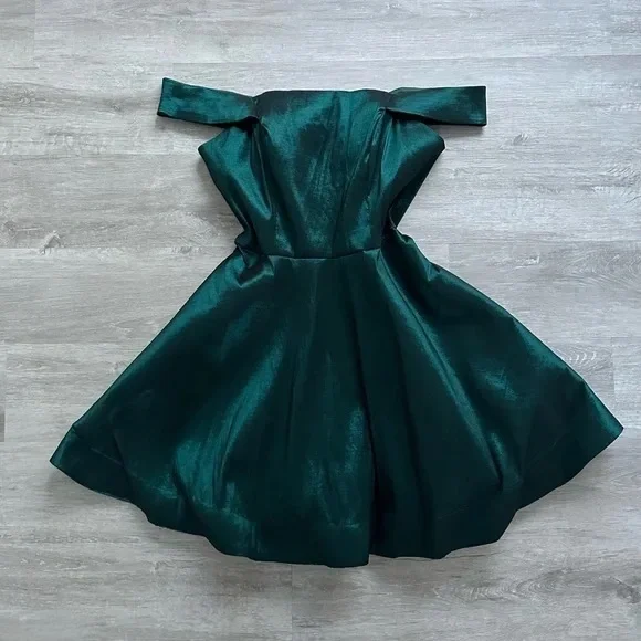 emerald fit and flare dress ASHLEYlauren Dress 12253 main image 0